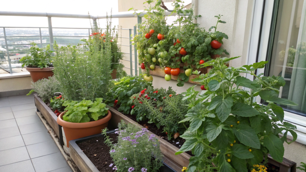 Mixing Edibles and Ornamentals in Tight Spaces