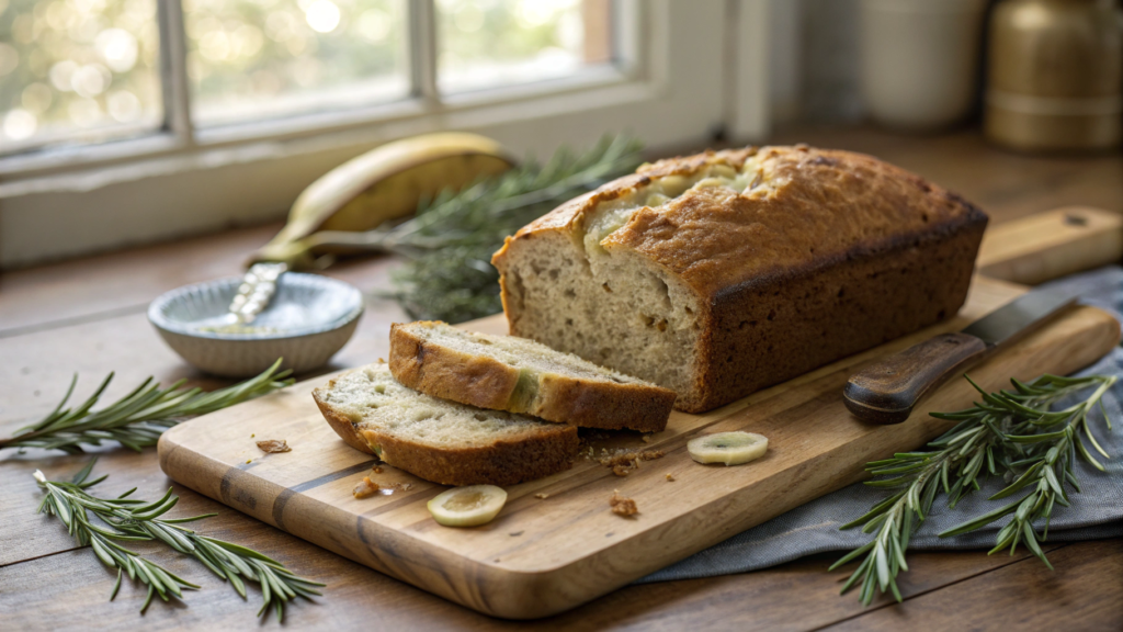 Rosemary Olive Oil Banana Bread