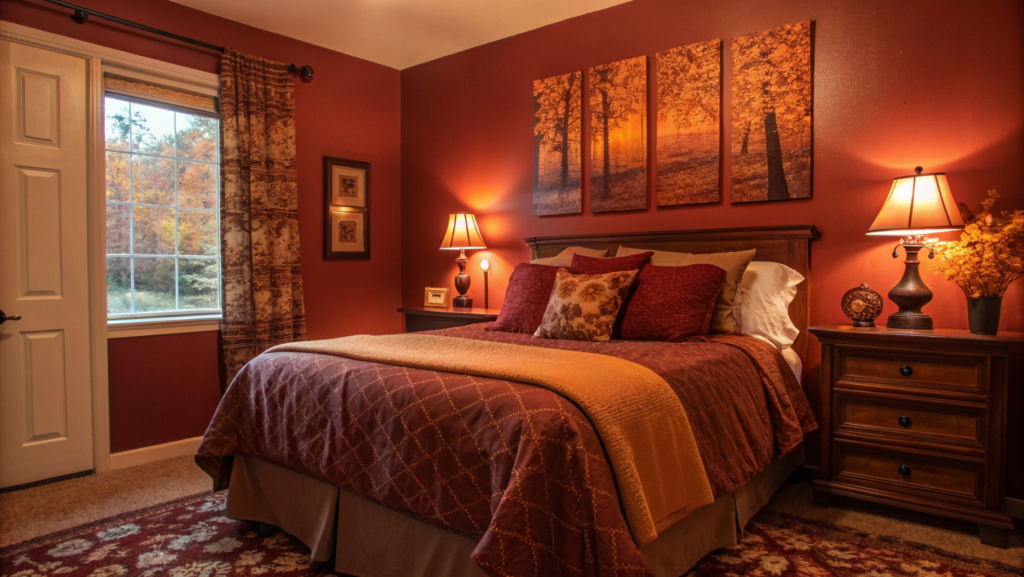 Seasonal Color Palettes with Deep Reds and Oranges