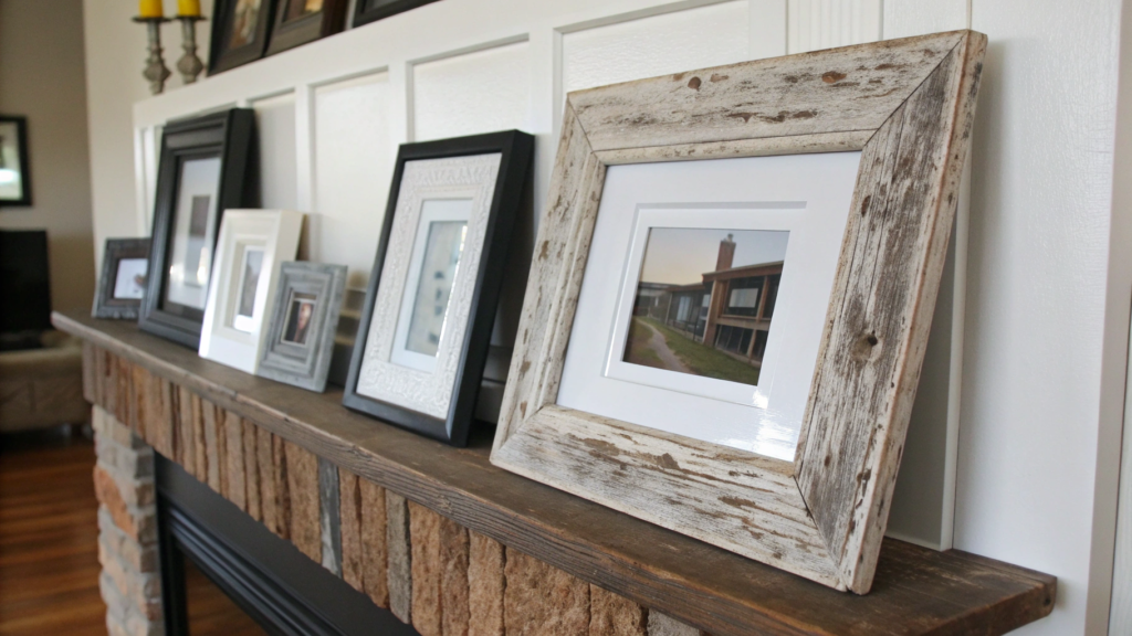 Mixing Rustic and Modern Frames