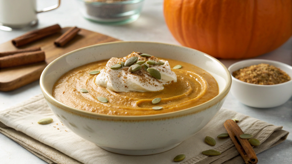 Low-Cal Pumpkin Cream with Oat Milk