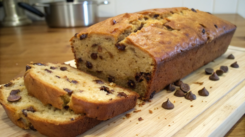 Easy Chocolate Chip Banana Bread Loaf