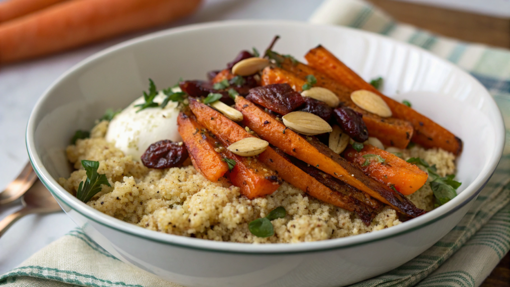Quinoa and Roasted Carrot Harvest Bowl