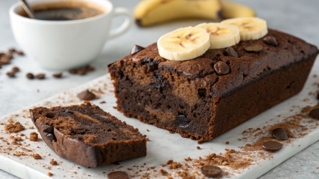 Double Chocolate Banana Bread with Espresso Kick