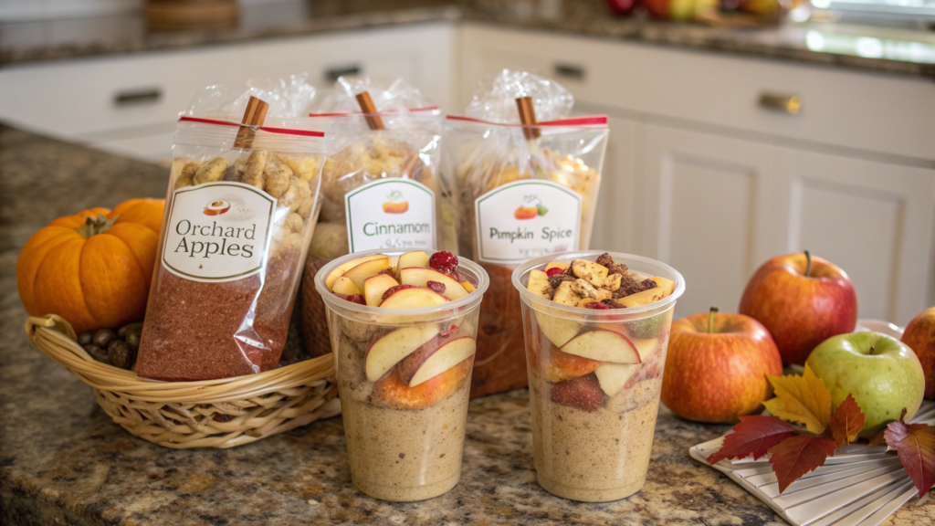 Fall Smoothie Packs with Fresh Orchard Apples