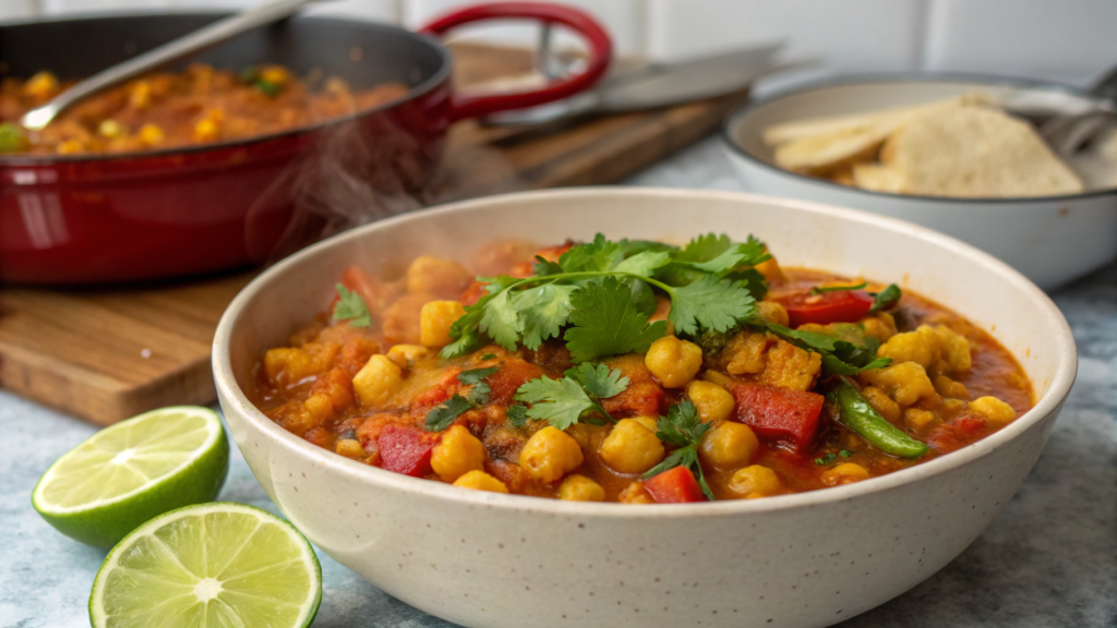 Spicy Chickpea Curry in 20 Minutes