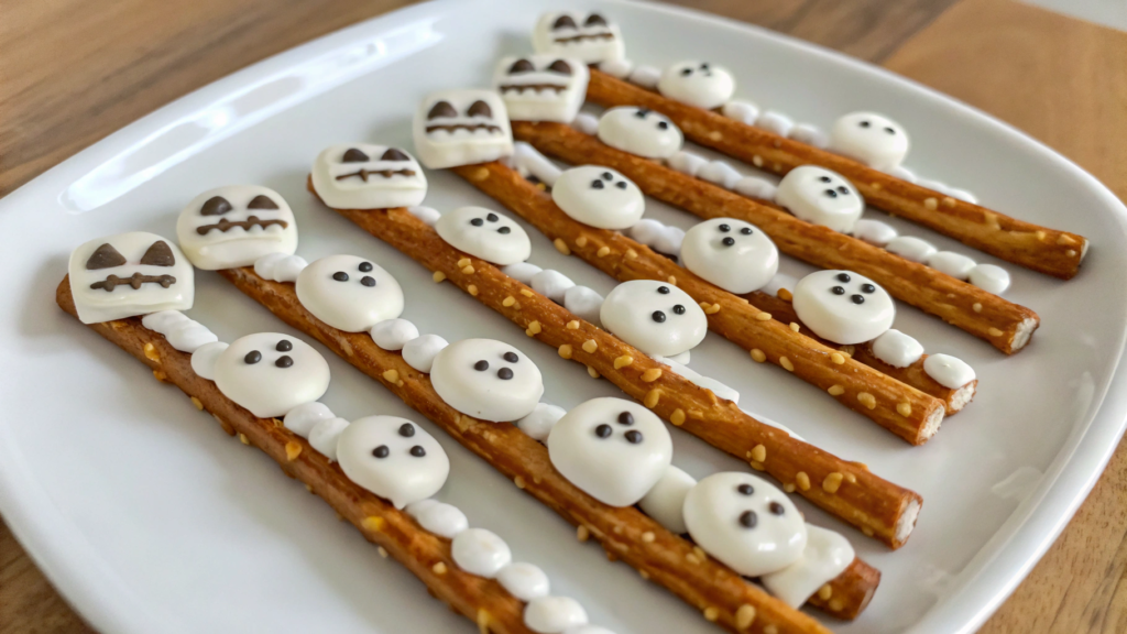 Spooky Pretzel Bones