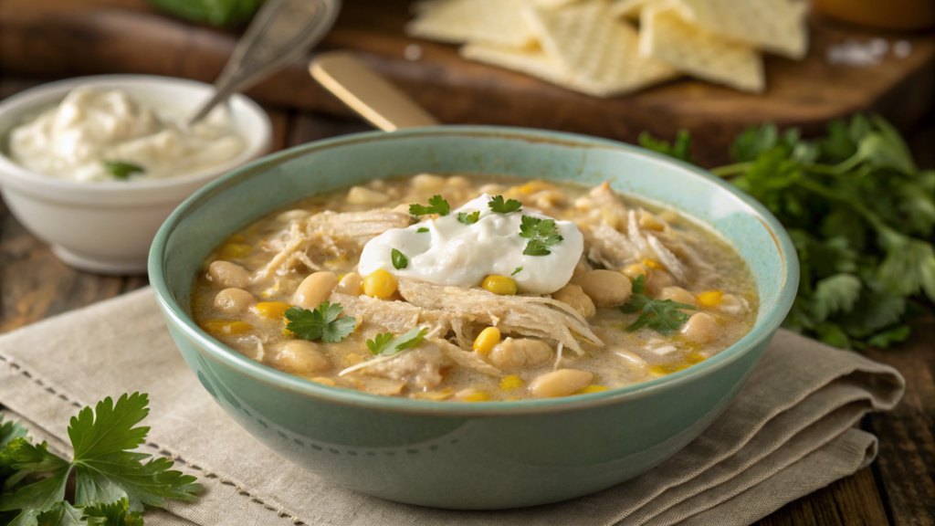 Slow Cooker White Chicken Chili
