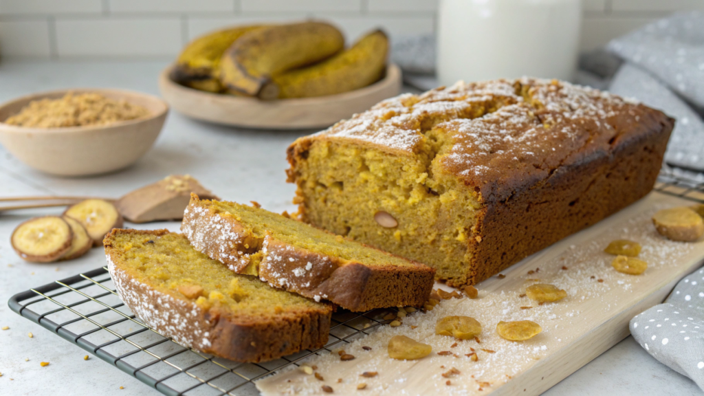 Turmeric Ginger Banana Bread