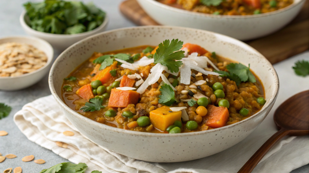 Coconut Curry Lentil Bowls
