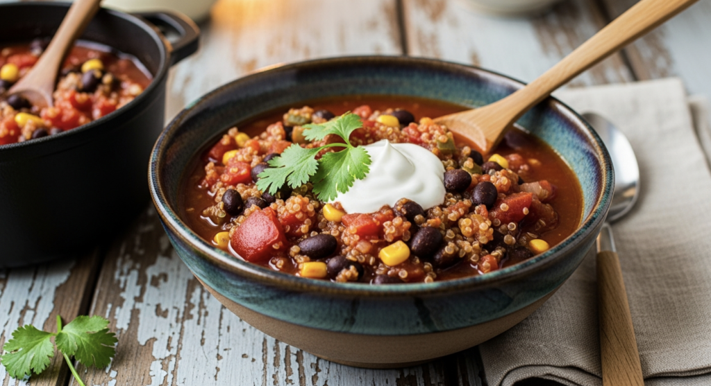 Quinoa and Black Bean Chili