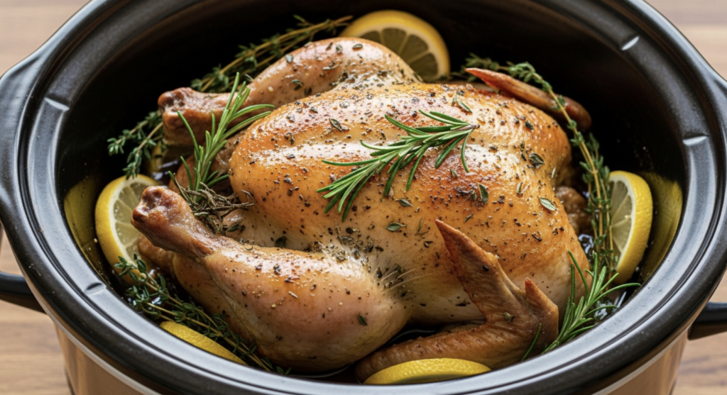 Slow Cooker Lemon Herb Chicken