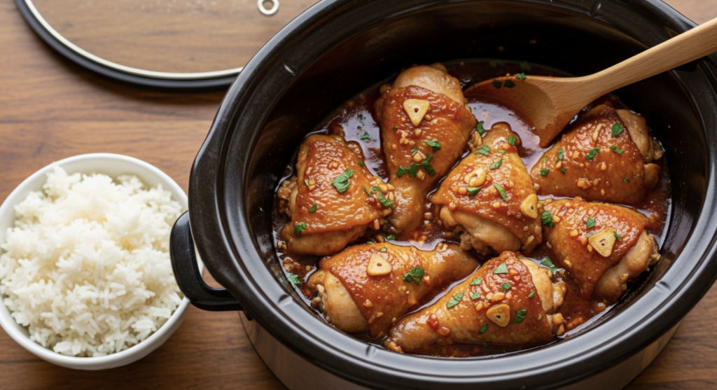 Slow Cooker Honey Garlic Chicken