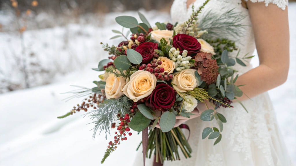 Classic Winter Wedding Bouquet Ideas