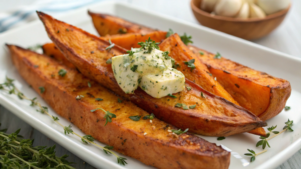 Roasted Sweet Potato Wedges
