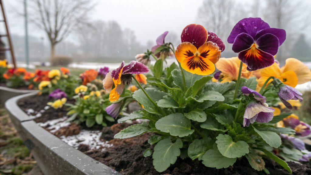 Vibrant Pansies That Survive Frost