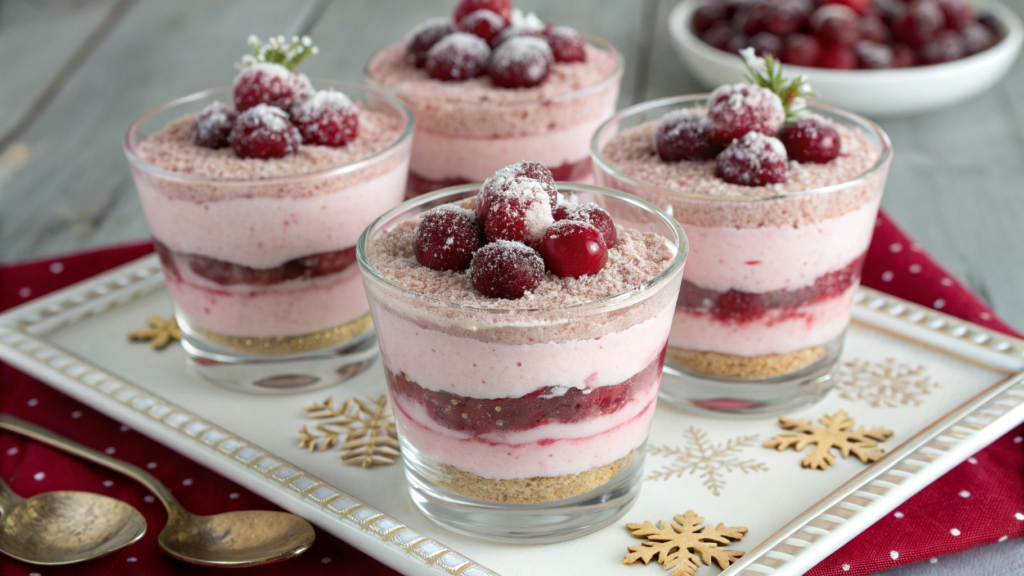 Cranberry Mousse Parfaits