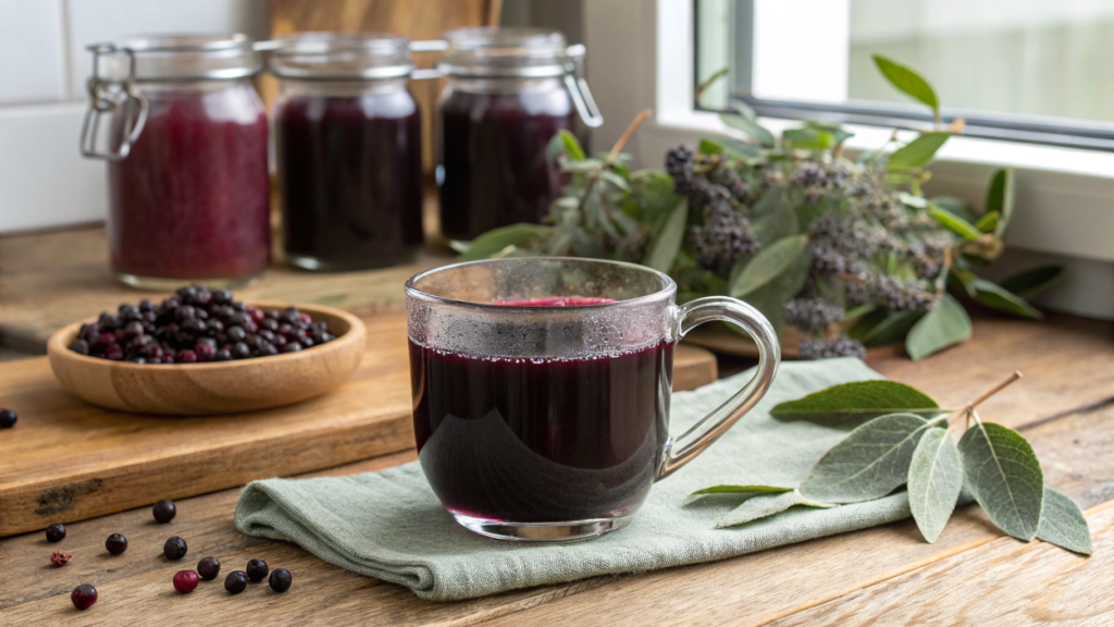 Immune-Boosting Elderberry Sage Brew