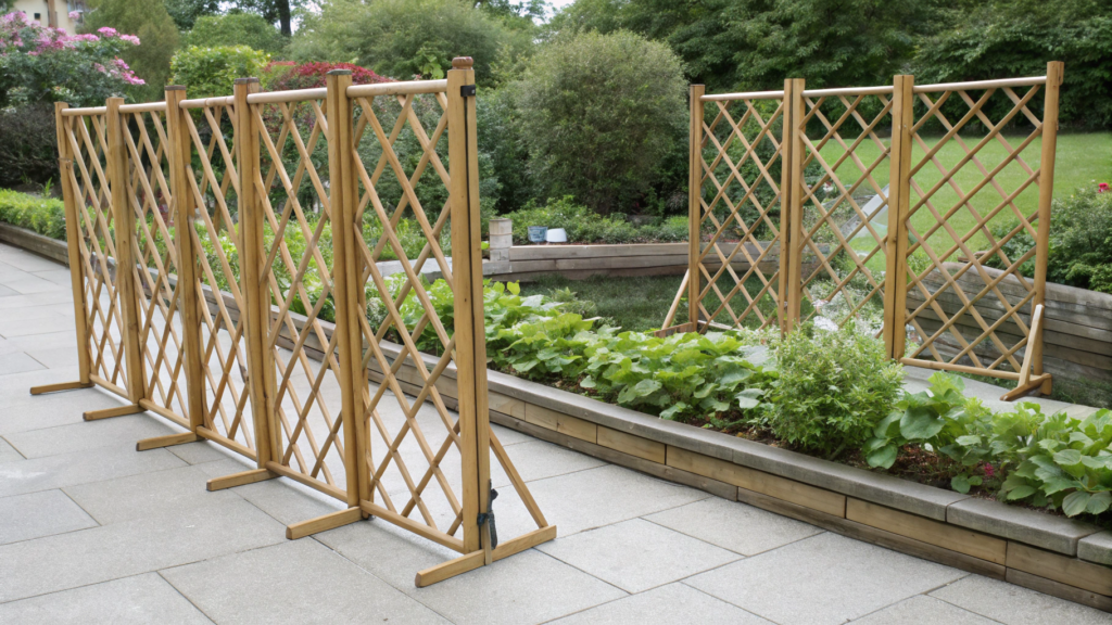 Bamboo Folding Trellis Divider