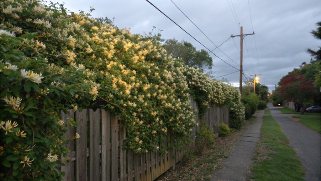 Honeysuckle Fence for Fragrant Evenings