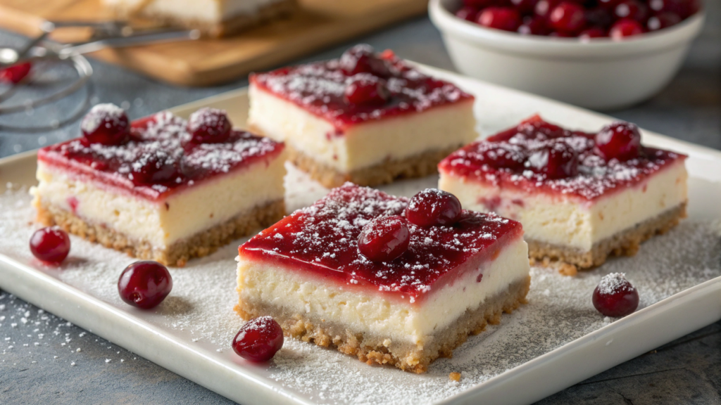 Cranberry Cheesecake Bars