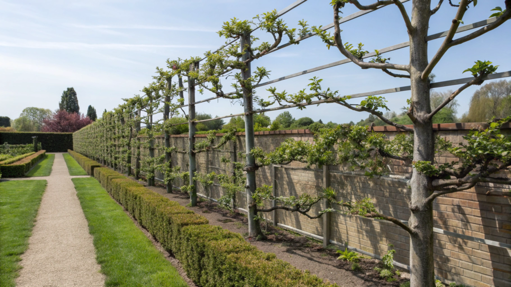 Espaliered Fruit Trees for Living Walls
