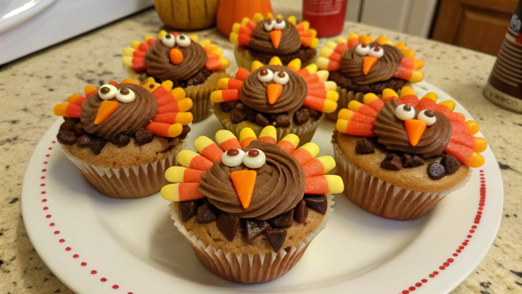 Kids’ Turkey Cupcakes