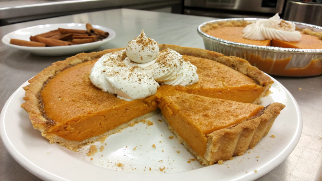 Classic Sweet Potato Pie with Cinnamon Whipped Cream