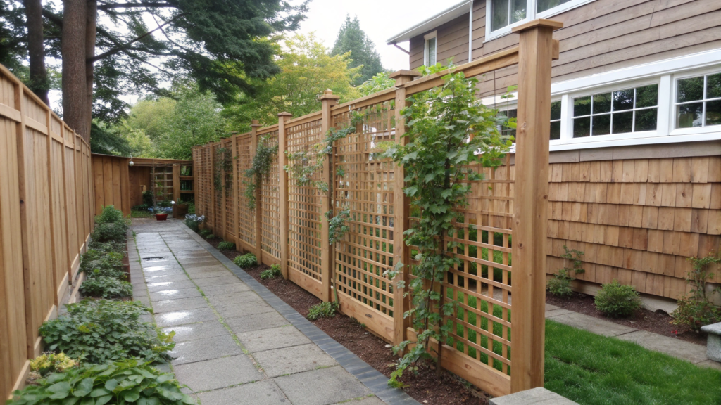 DIY Cedar Trellis Panels for Small Yards