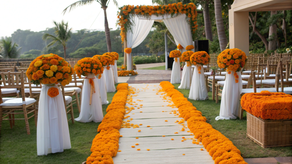 Using Marigolds in Wedding Décor