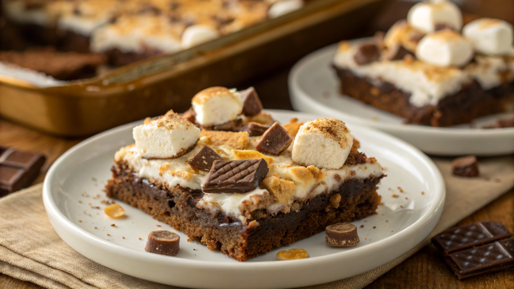 S’mores Thanksgiving Brownies