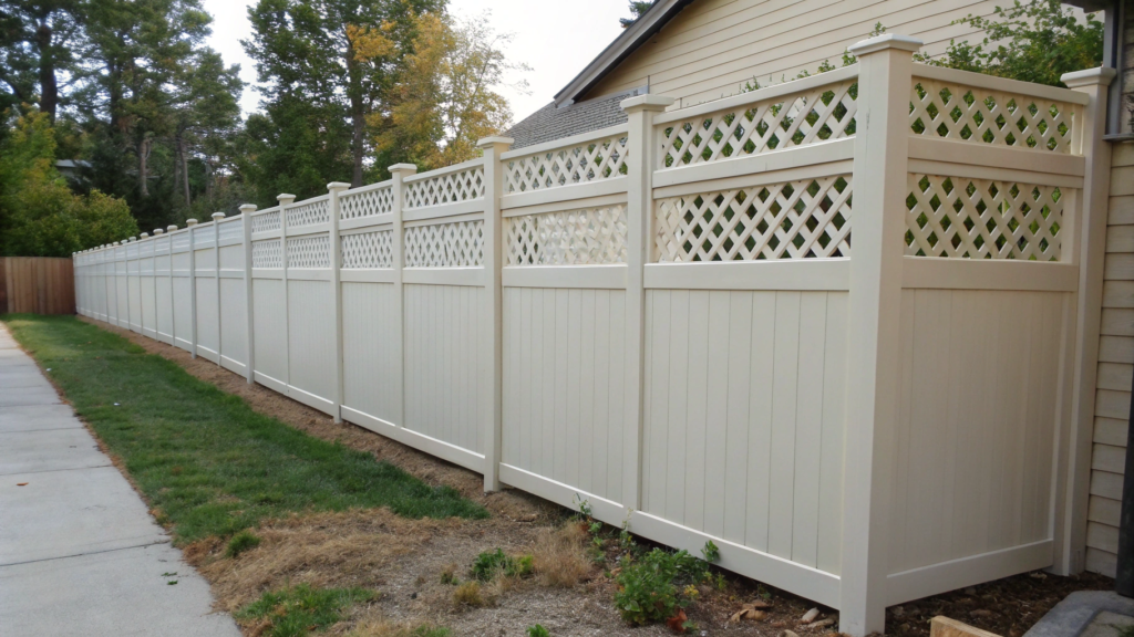 Vinyl Lattice Fence Extension for Extra Height