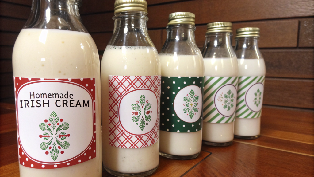 DIY Label Designs for Homemade Irish Cream
