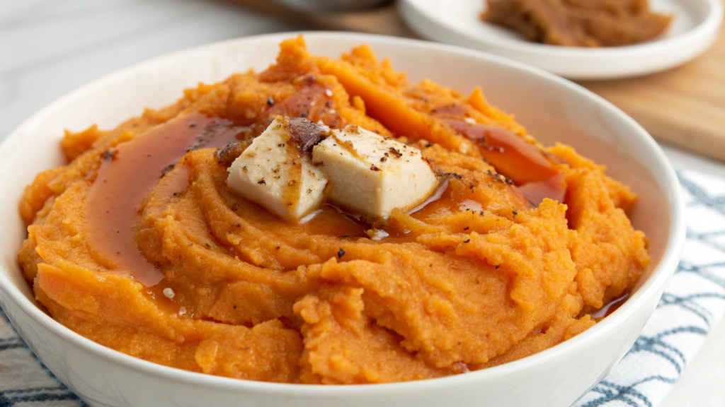 Whipped Sweet Potato Mash with Browned Butter