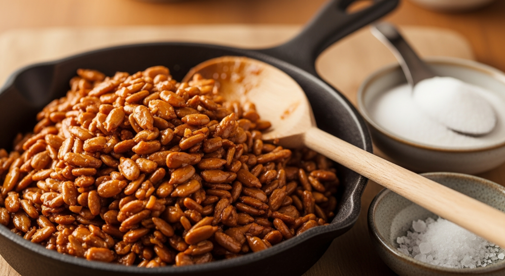 Sweet and Salty Caramelized Sunflower Seeds