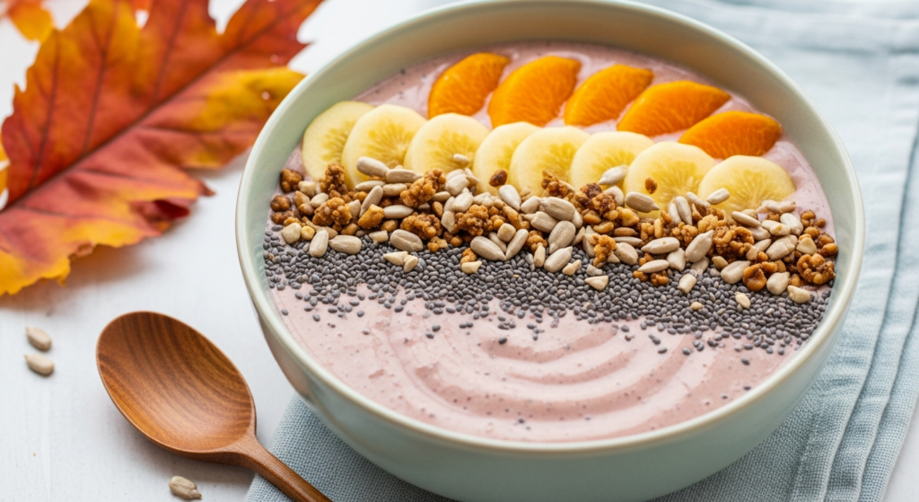 Fall Smoothie Bowl with Sunflower Crunch