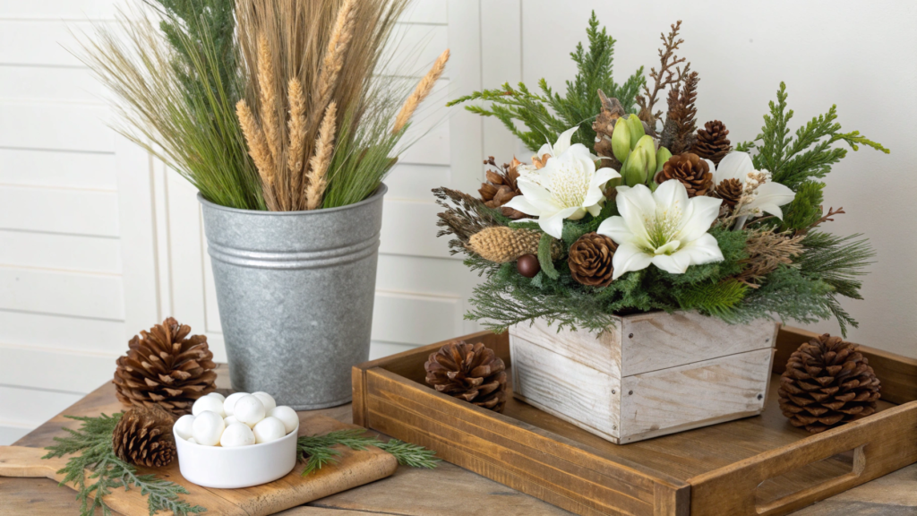 Rustic Farmhouse Floral Charms