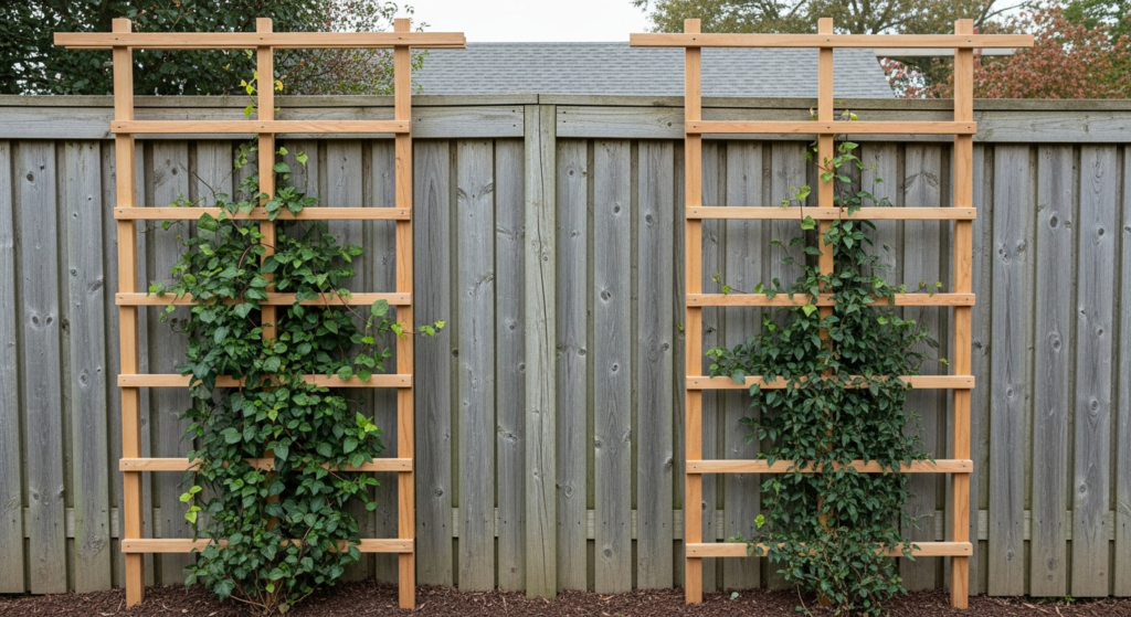 Rustic Cedar Trellis for Evergreen Vines