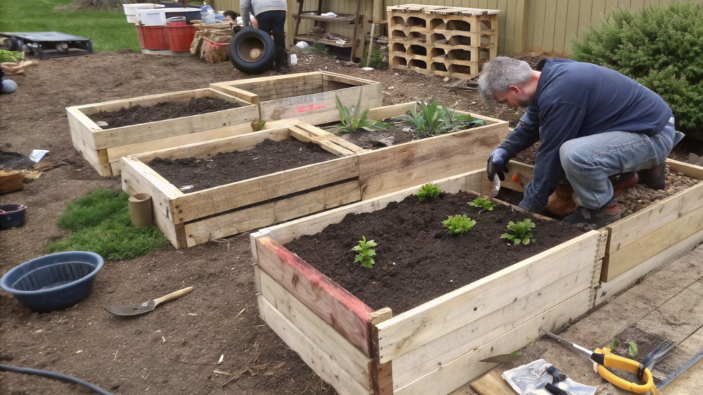 Step-by-Step Pallet Raised Bed Build