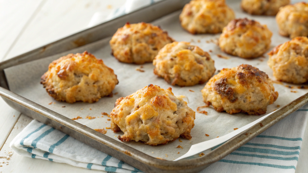 Classic Bisquick Sausage Balls with a Crispy Finish