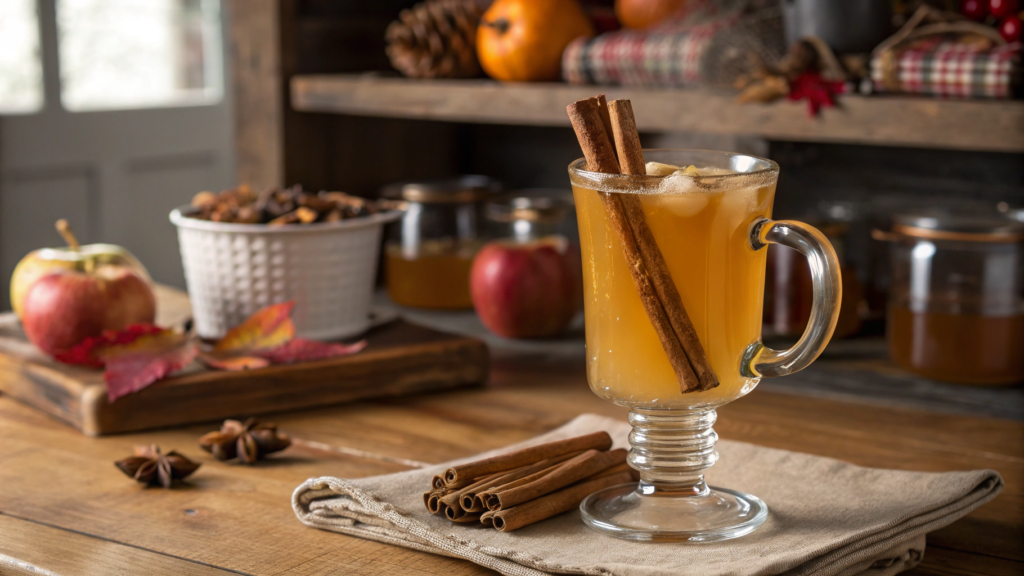 Classic Mulled Cider with Cinnamon Sticks