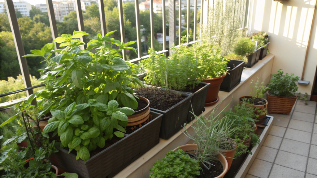 Compact Balcony Herb Gardens That Maximize Sunshine