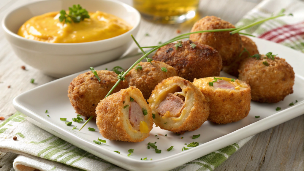 Cheddar-Stuffed Sausage Bites
