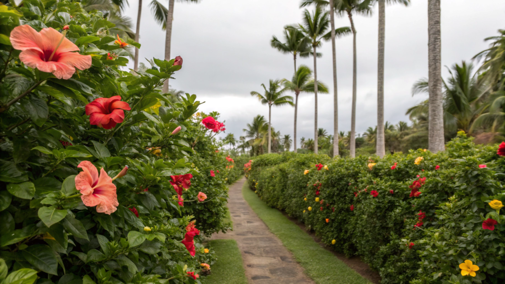 Hibiscus and Palm Pairings for a Lush Look