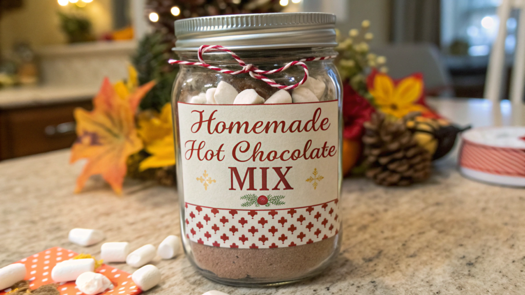 Homemade Hot Chocolate Mix for Gifts
