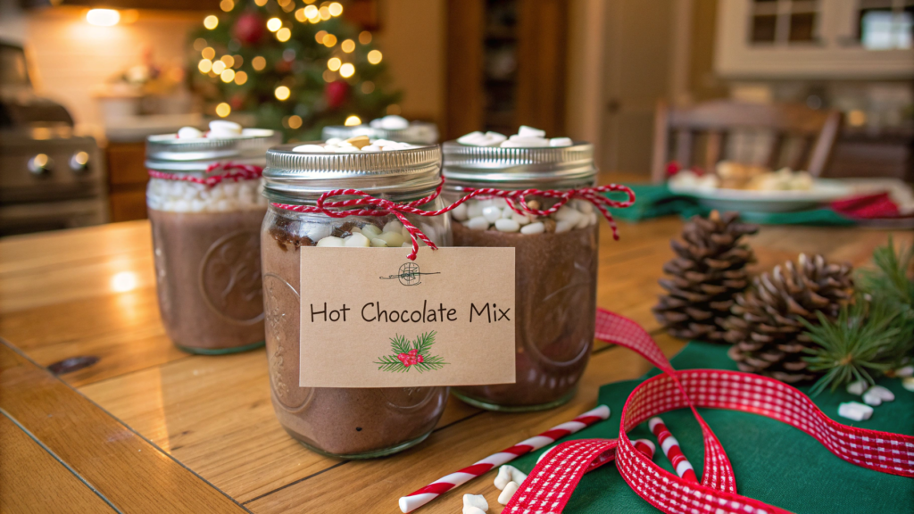 Homemade Hot Chocolate Mix for Holiday Gifts
