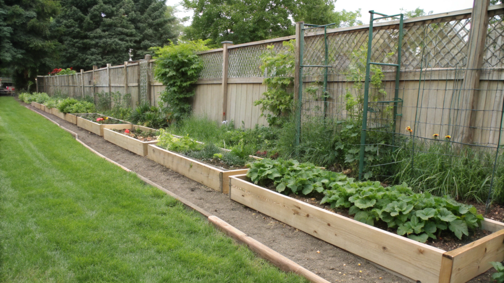 Long Linear Beds Along Fences