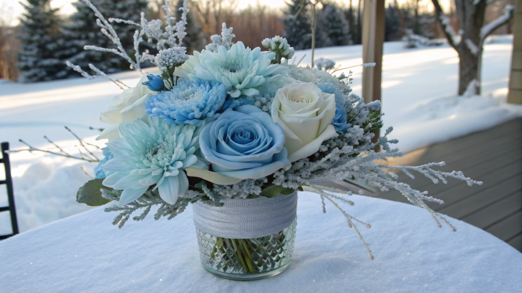 Frozen Look Flower Arrangement Tutorial