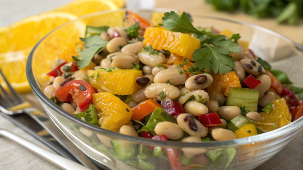 Black Eyed Peas Salad with Citrus Dressing