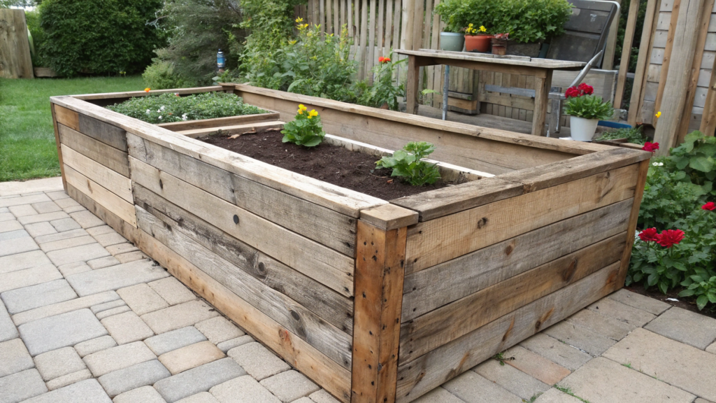 Reclaimed Wood Raised Bed Designs
